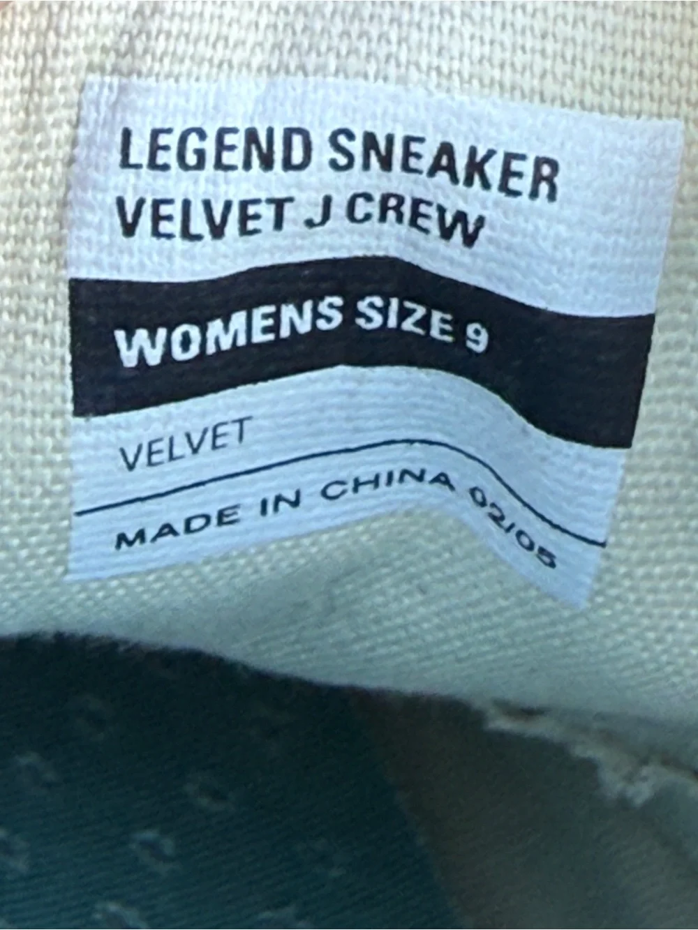 J. Crew Velvet Legend Sneakers Burgundy Maroon Women’s 9 Coquette SeaVees